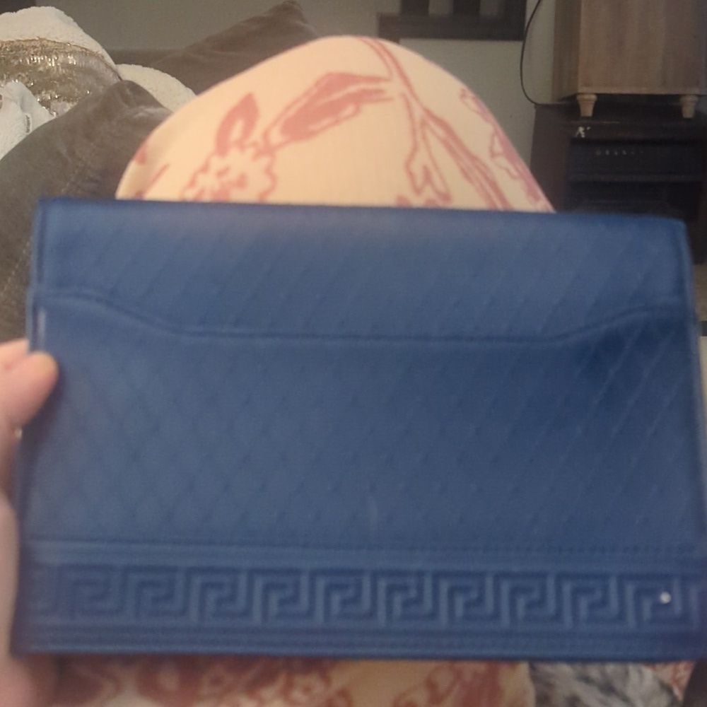 Versace Starburst Clutch Leather Gold Medusa .SALE PRICE.FINAL - Picture 8 of 13